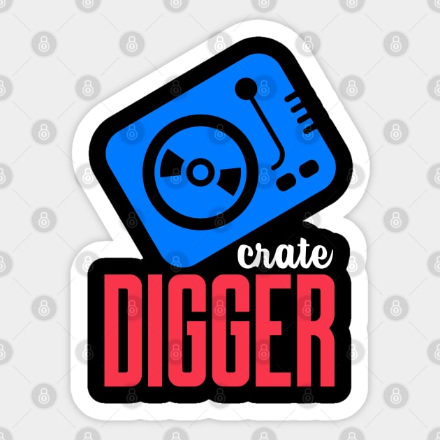 crate digger Sticker by BVHstudio
